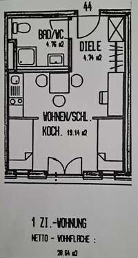 Foto - Wohnung zum Kaufen in Freiburg 125.000,00 € 28 m²