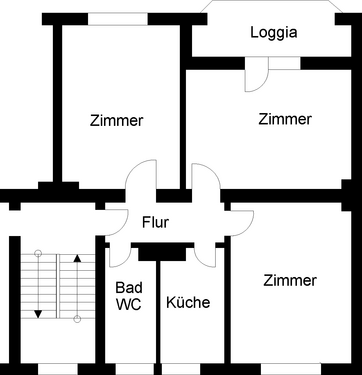 Foto - Wohnung zum Mieten in Wuppertal 650,00 € 70.84 m²