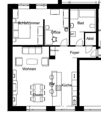 Foto - Wohnung zum Mieten in Dortmund 795,00 € 92.03 m²