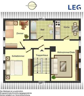 Foto - Wohnung zum Mieten in Lünen 287,24 € 62.37 m²