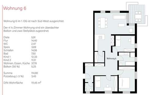 Foto - Wohnung zum Kaufen in Böbingen 448.000,00 € 111.45 m²