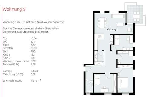 Foto - Wohnung zum Kaufen in Böbingen 476.000,00 € 116.72 m²