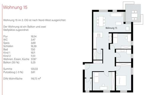 Foto - Wohnung zum Kaufen in Böbingen 476.000,00 € 116.72 m²