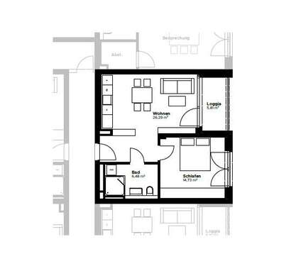 Foto - Wohnung zum Mieten in München 1.750,00 € 50.58 m²