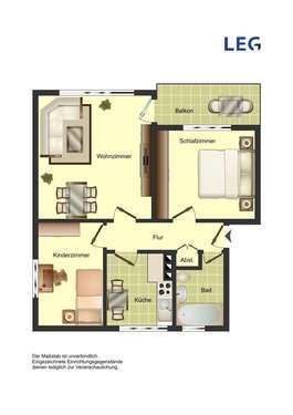 Foto - Wohnung zum Mieten in Bergkamen 509,00 € 64.91 m²