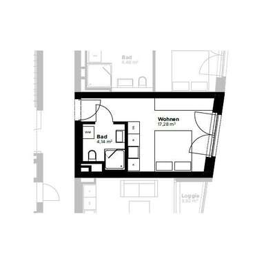 Foto - Wohnung zum Mieten in München 800,00 € 21.83 m²