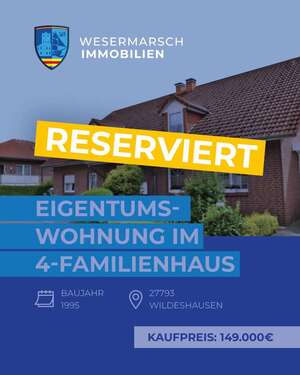 Foto - Wohnung zum Kaufen in Wildeshausen 149.000,00 € 77 m²