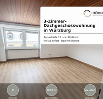 Wohnung zum Mieten in Würzburg 850,00 € 80.64 m²