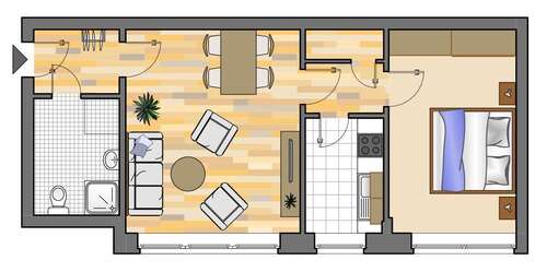 Foto - Wohnung zum Mieten in Dorsten 439,00 € 49.96 m²