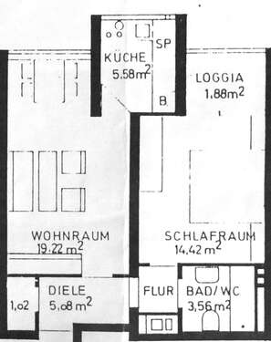 Foto - Wohnung zum Kaufen in Köln 229.000,00 € 50.83 m²