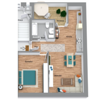 Wohnung zum Mieten in Leipzig 420,00 € 53.6 m²