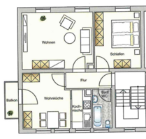 Wohnung zum Mieten in Sankt Georgen im Schwarzwald 550,00 € 62 m²