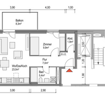 Wohnung zum Mieten in Bamberg 836,70 € 51.4 m²