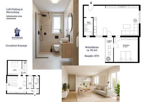 Foto - Wohnung zum Kaufen in Herrsching am Ammersee 499.000,00 € 81.84 m²