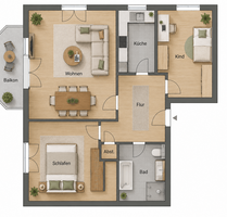 Wohnung zum Mieten in Buxtehude 890,00 € 78.22 m²