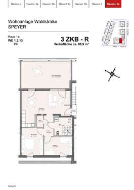 Foto - Wohnung zum Mieten in Speyer 604,86 € 88.95 m²