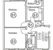 Wohnung zum Mieten in Mülheim an der Ruhr 488,00 € 53.3 m²