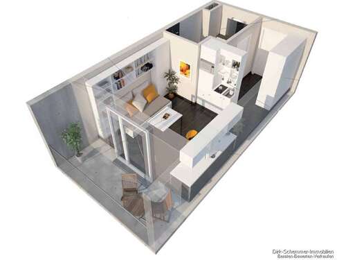 Foto - Wohnung zum Kaufen in Freiburg 175.000,00 € 27 m²