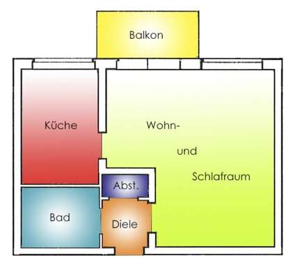 Foto - Wohnung zum Kaufen in Köln 179.000,00 € 37 m²