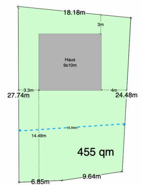 Foto - Grundstück zu verkaufen in Braunschweig 159.250,00 € 455 m²