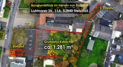 Foto - Grundstück zu verkaufen in Troisdorf-Mitte 850.000,00 € 1281 m²