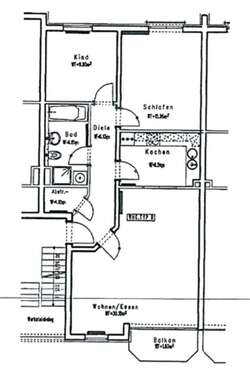 Foto - Wohnung zum Mieten in Lahnstein 990,00 € 83 m²