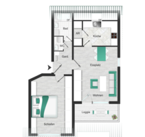 Wohnung zum Kaufen in Schwäbisch Hall 228.000,00 € 60.87 m²
