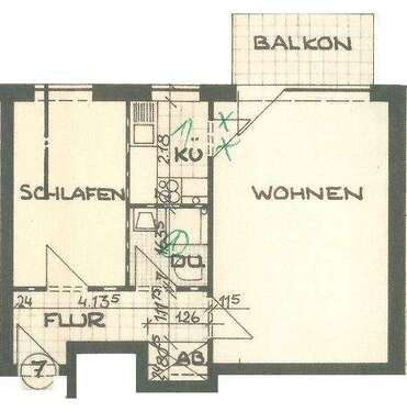 Foto - Wohnung zum Mieten in Tostedt 499,00 € 43.25 m²