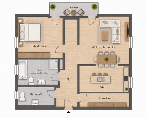 Foto - Wohnung zum Kaufen in Rödermark 287.000,00 € 73 m²