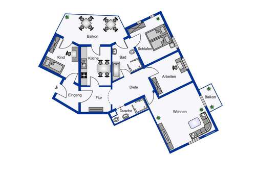 Foto - Wohnung zum Kaufen in Naumburg(Saale) 440.000,00 € 112 m²