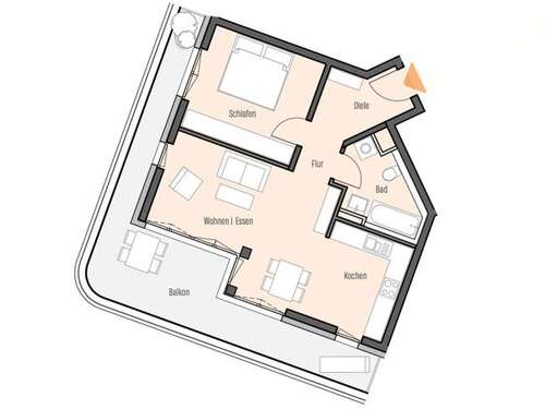 Foto - Wohnung zum Kaufen in Frankfurt 609.800,00 € 70.5 m²