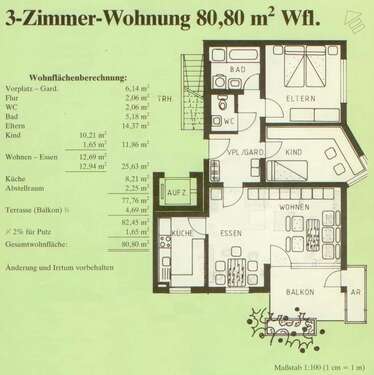 Foto - Wohnung zum Kaufen in Tamm 298.000,00 € 80.8 m²