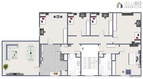 Foto - Wohnung zum Mieten in Bochum 1.400,00 € 116.5 m²