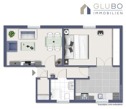 Foto - Wohnung zum Mieten in Bochum 600,00 € 50 m²