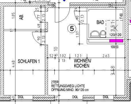 Foto - Wohnung zum Mieten in Beckum 570,00 € 50.4 m²