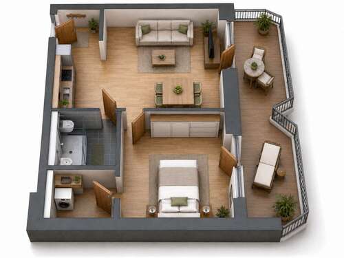 Foto - Wohnung zum Mieten in Rüthen 759,22 € 52.36 m²