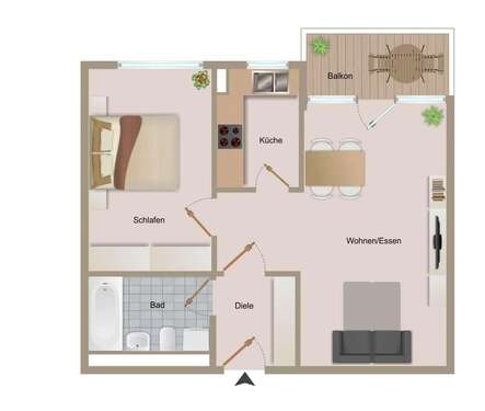 Foto - Wohnung zum Mieten in Stuttgart 885,00 € 49 m²