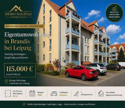 Foto - Wohnung zum Kaufen in Brandis b Wurzen 115.000,00 € 84 m²