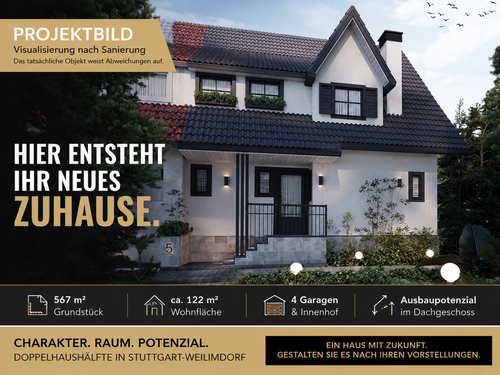 Foto - Haus zum Kaufen in Stuttgart - Weilimdorf 650.000,00 € 122 m²