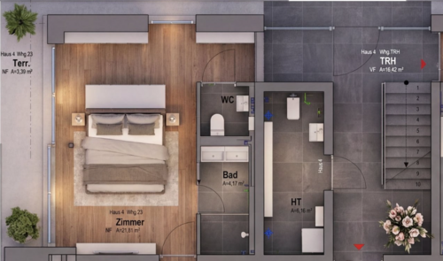 Foto - Wohnung zum Kaufen in Schmöckwitz 234.750,00 € 30.5 m²