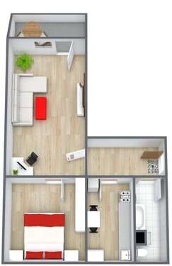 Foto - Wohnung zum Mieten in Wernigerode 355,11 € 50.73 m²
