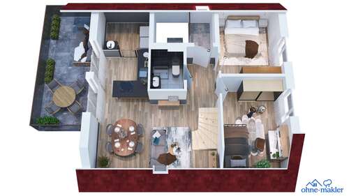 Foto - Wohnung zum Mieten in Allmendingen 1.385,00 € 107 m²