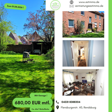 Foto - Wohnung zum Mieten in Rendsburg 680,00 € 65.7 m²