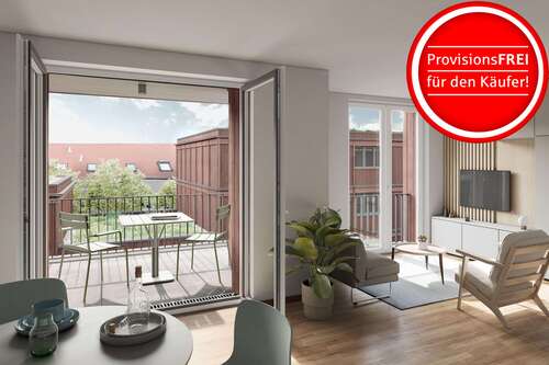 Foto - Wohnung zum Kaufen in Freiburg 434.000,00 € 52.93 m²