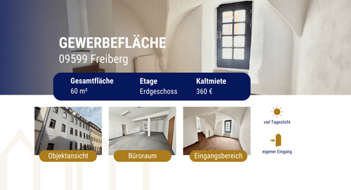 Foto - Büro in Freiberg 360,00 € 60 m²