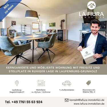 Foto - Wohnung zum Mieten in Grunholz 695,00 € 43.4 m²