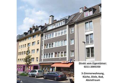 Foto - Wohnung zum Kaufen in Düsseldorf 215.000,00 € 76 m²