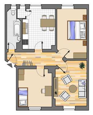 Foto - Wohnung zum Mieten in Recklinghausen 689,00 € 74.83 m²