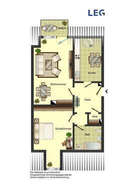 Foto - Wohnung zum Mieten in Bergkamen 358,82 € 65.42 m²