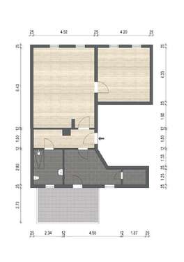 Foto - Wohnung zum Mieten in Luckau 546,00 € 84 m²
